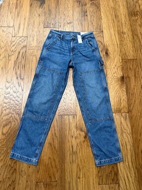 American Eagle Outfitters NWT 90’s Staright size 4 High Rise Carpenter Jeans